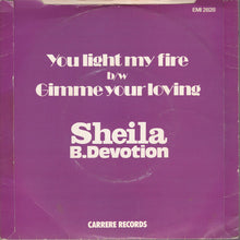 Sheila & B. Devotion : You Light My Fire (7", Single, Red)