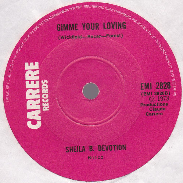 Sheila & B. Devotion : You Light My Fire (7", Single, Red)