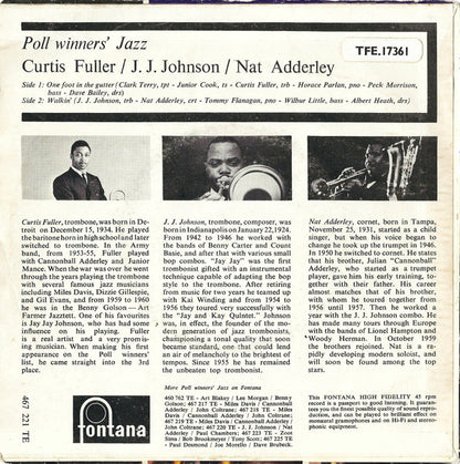Curtis Fuller / J.J. Johnson / Nat Adderley : One Foot In The Gutter (7", EP, Mono)