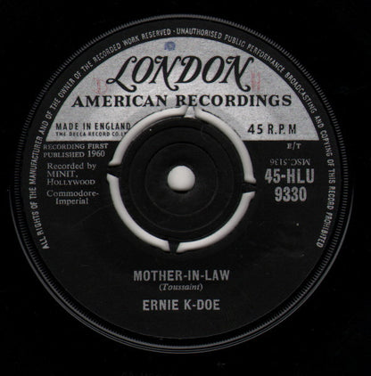 Ernie K-Doe : Mother-In-Law / Wanted $10,000.00 Reward (7", Single)