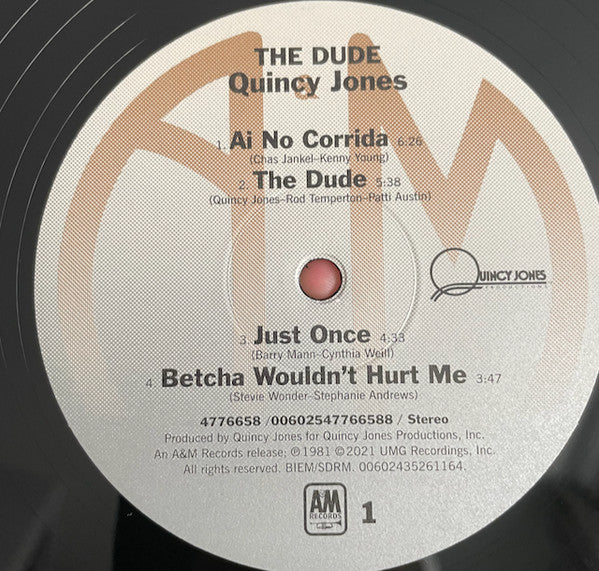 Quincy Jones : The Dude (LP, Album, RE, RM, 40t)