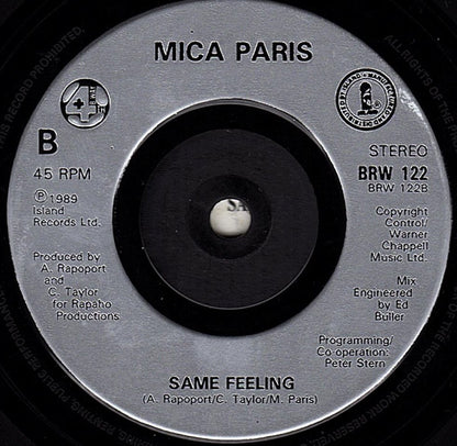 Mica Paris And Will Downing : Where Is The Love (7", Single, Sil)