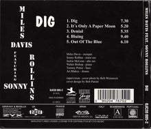 Miles Davis Featuring Sonny Rollins : Dig (CD, Comp, RE, RM, Dig)