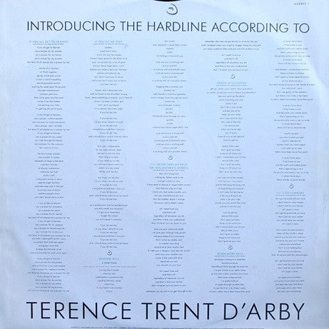 Terence Trent D'Arby : Introducing The Hardline According To Terence Trent D'Arby (LP, Album, Tim)