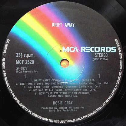 Dobie Gray : Drift Away (LP, Album, RE)