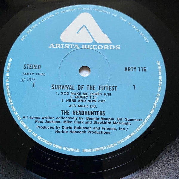 The Headhunters : Survival Of The Fittest (LP, Album)