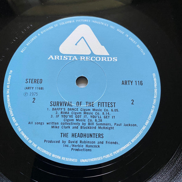 The Headhunters : Survival Of The Fittest (LP, Album)