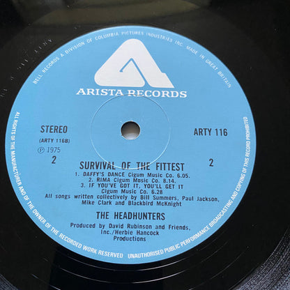 The Headhunters : Survival Of The Fittest (LP, Album)