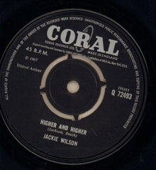 Jackie Wilson : Higher And Higher (7", Single)