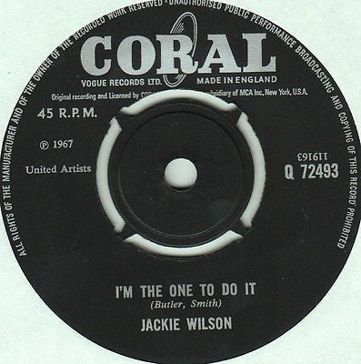 Jackie Wilson : Higher And Higher (7", Single)