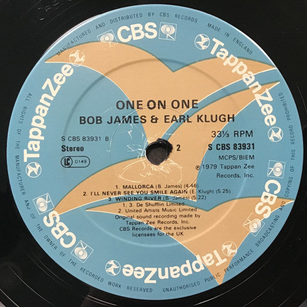 Bob James And Earl Klugh : One On One (LP, Album)