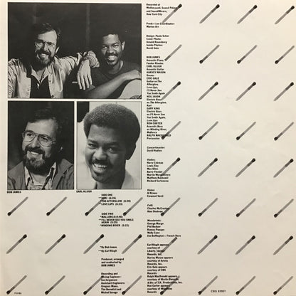 Bob James And Earl Klugh : One On One (LP, Album)