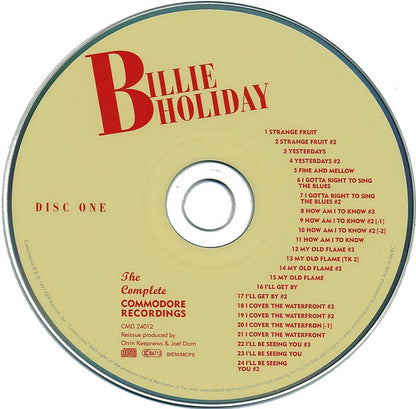 Billie Holiday : The Complete Commodore Recordings (2xCD, Comp, RM)