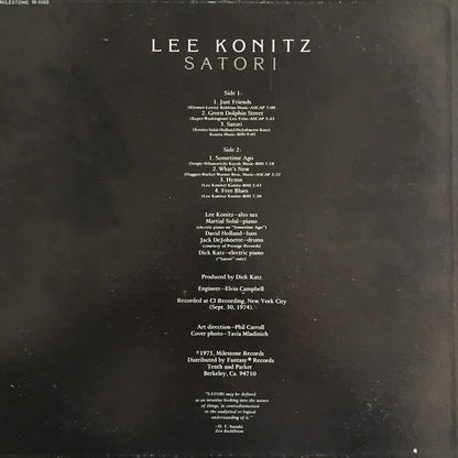 Lee Konitz : Satori (LP, Album)