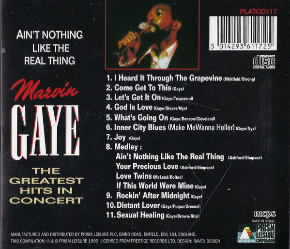 Marvin Gaye : Ain't Nothing Like The Real Thing (The Greatest Hits In Concert) (CD, Album)