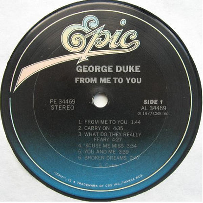 George Duke : From Me To You (LP, Album, RE)