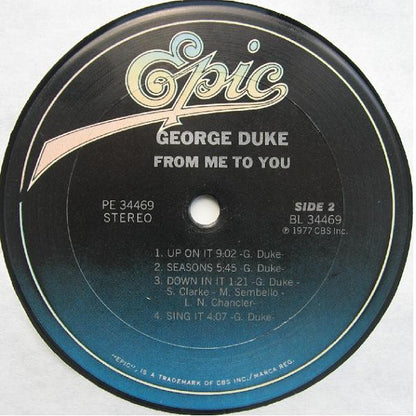 George Duke : From Me To You (LP, Album, RE)