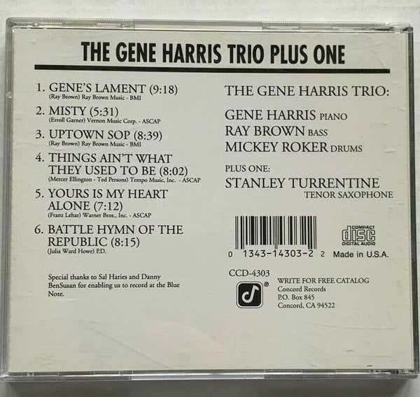 The Gene Harris Trio Plus One : The Gene Harris Trio Plus One (CD, Album)