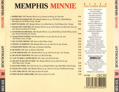 Memphis Minnie : Anthologie 20 (CD, Comp, Mono)