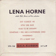Lena Horne With Phil Moore And His Orchestra : Lena Horne With Phil Moore And His Orchestra (7", EP)