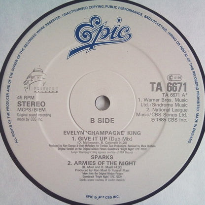 Evelyn King : Give It Up (Killer Dance Mix) (12")