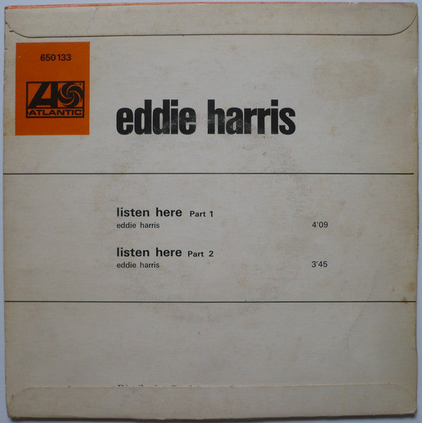 Eddie Harris : Listen Here (7")