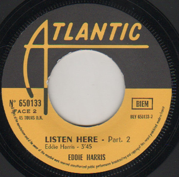 Eddie Harris : Listen Here (7")