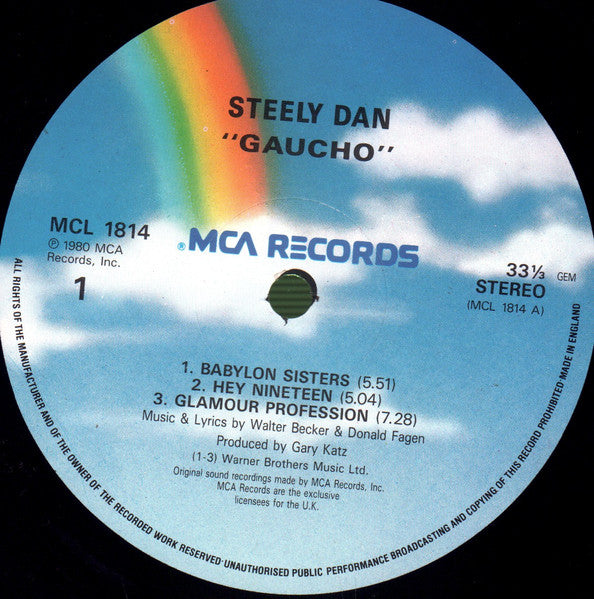 Steely Dan : Gaucho (LP, Album, RE)