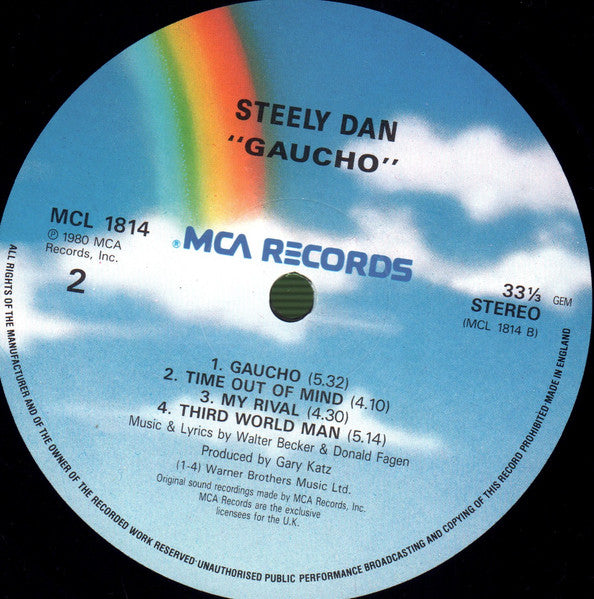 Steely Dan : Gaucho (LP, Album, RE)