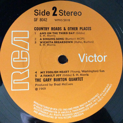 Gary Burton Quartet : Country Roads & Other Places (LP, Album)