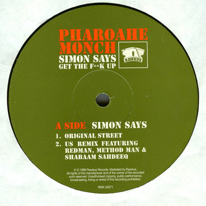 Pharoahe Monch : Simon Says (The Remixes) (12")