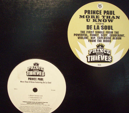 Prince Paul Featuring De La Soul : More Than U Know (12", Single)