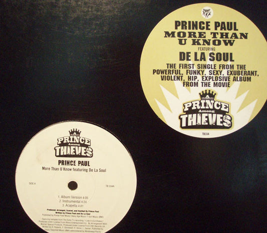 Prince Paul Featuring De La Soul : More Than U Know (12", Single)