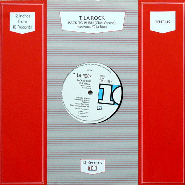 T. La Rock* : Back To Burn (12")