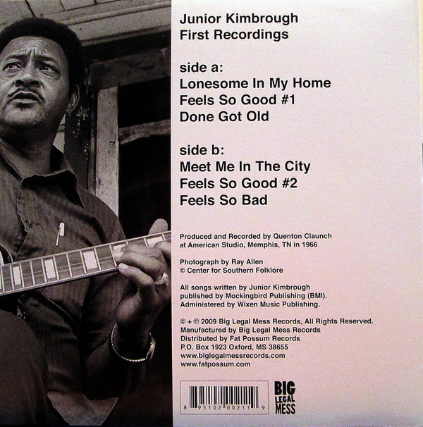 Junior Kimbrough : First Recordings (10", Album)