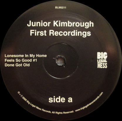 Junior Kimbrough : First Recordings (10", Album)