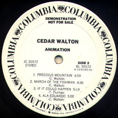 Cedar Walton : Animation (LP, Album, Promo)
