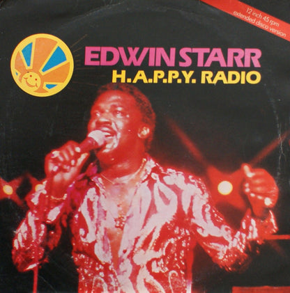 Edwin Starr : H.A.P.P.Y. Radio (12", Single)