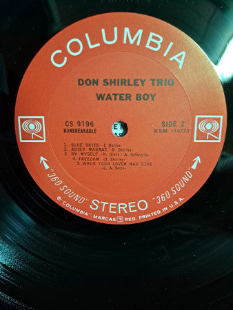 Don Shirley Trio : Water Boy (LP, Album, RE, San)