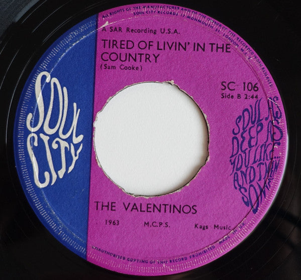 Valentinos : It's All Over Now (7", Single)