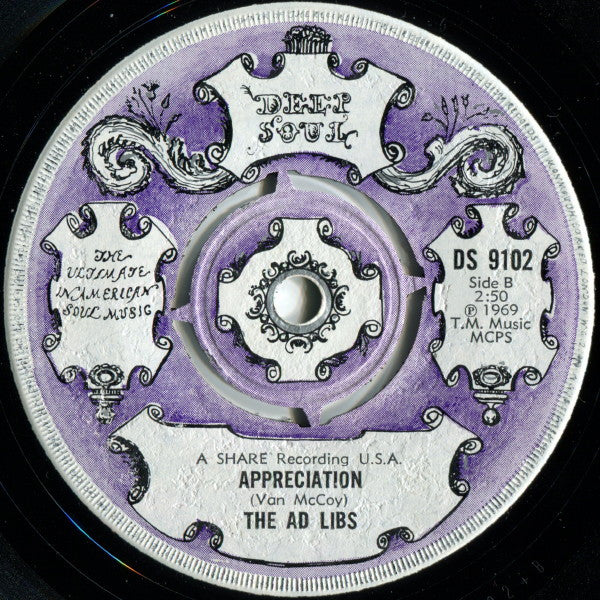 The Ad Libs : Giving Up (7", Single)