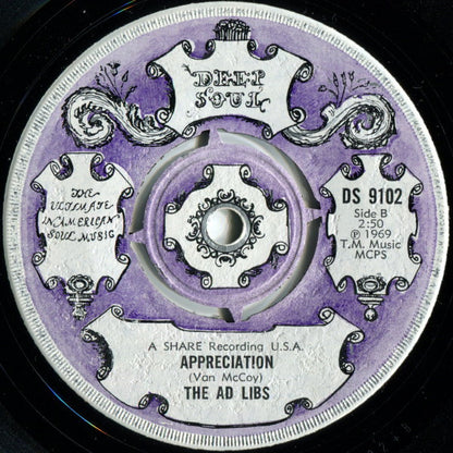 The Ad Libs : Giving Up (7", Single)