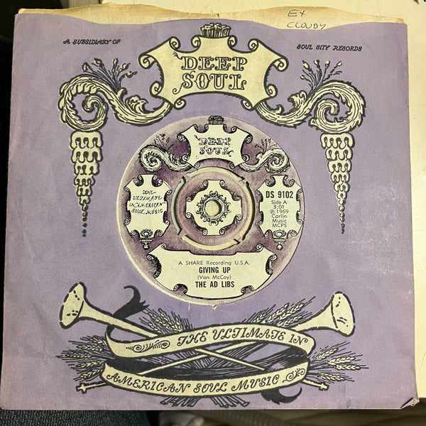 The Ad Libs : Giving Up (7", Single)
