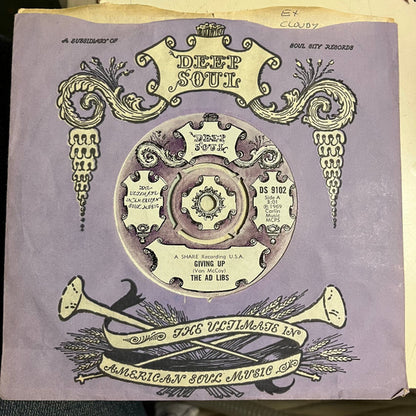 The Ad Libs : Giving Up (7", Single)