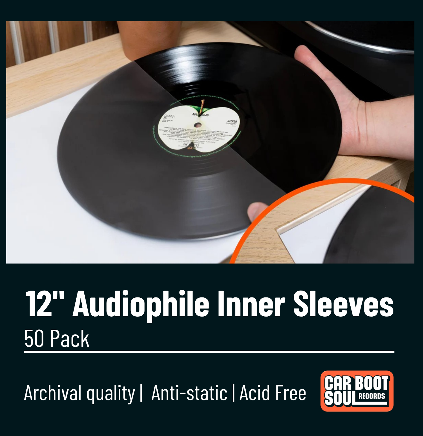 Archival Record Inner Sleeves - 12" 7"