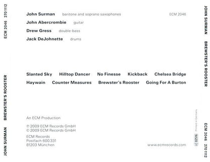 John Surman : Brewster's Rooster (CD, Album)