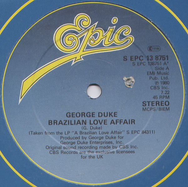 George Duke : Brazilian Love Affair (12")