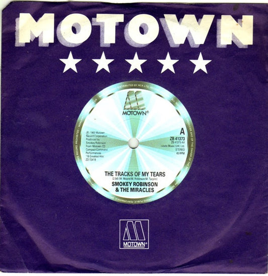 Smokey Robinson & The Miracles* : The Tracks Of My Tears / I Second That Emotion (7", Single)