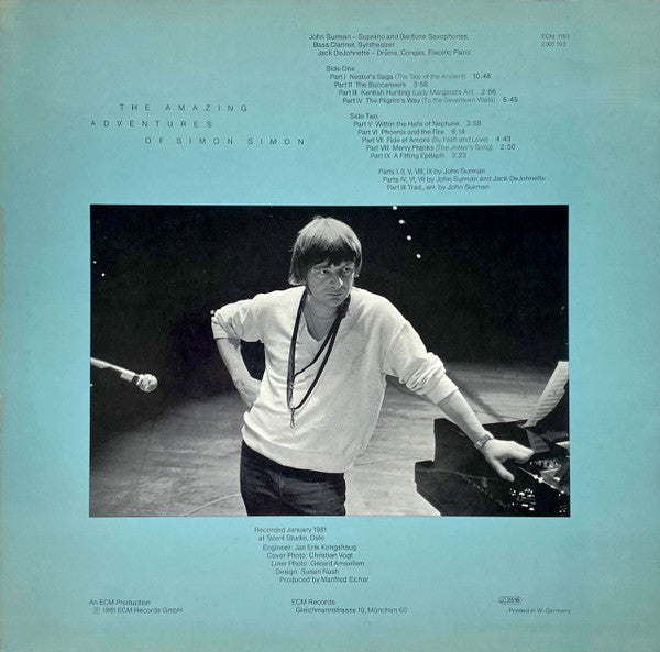 John Surman : The Amazing Adventures Of Simon Simon (LP, Album)