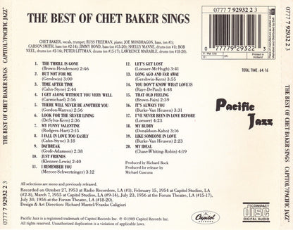 Chet Baker : The Best Of Chet Baker Sings (Let's Get Lost) (CD, Comp, Mono)